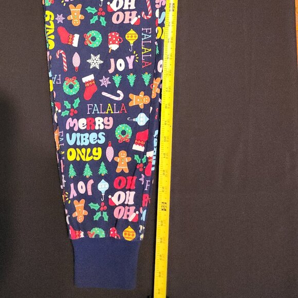 100% COTTON Family PJs Macys Pajama Set "Holiday Toss" Pullover + Pants Small - Picture 7 of 11